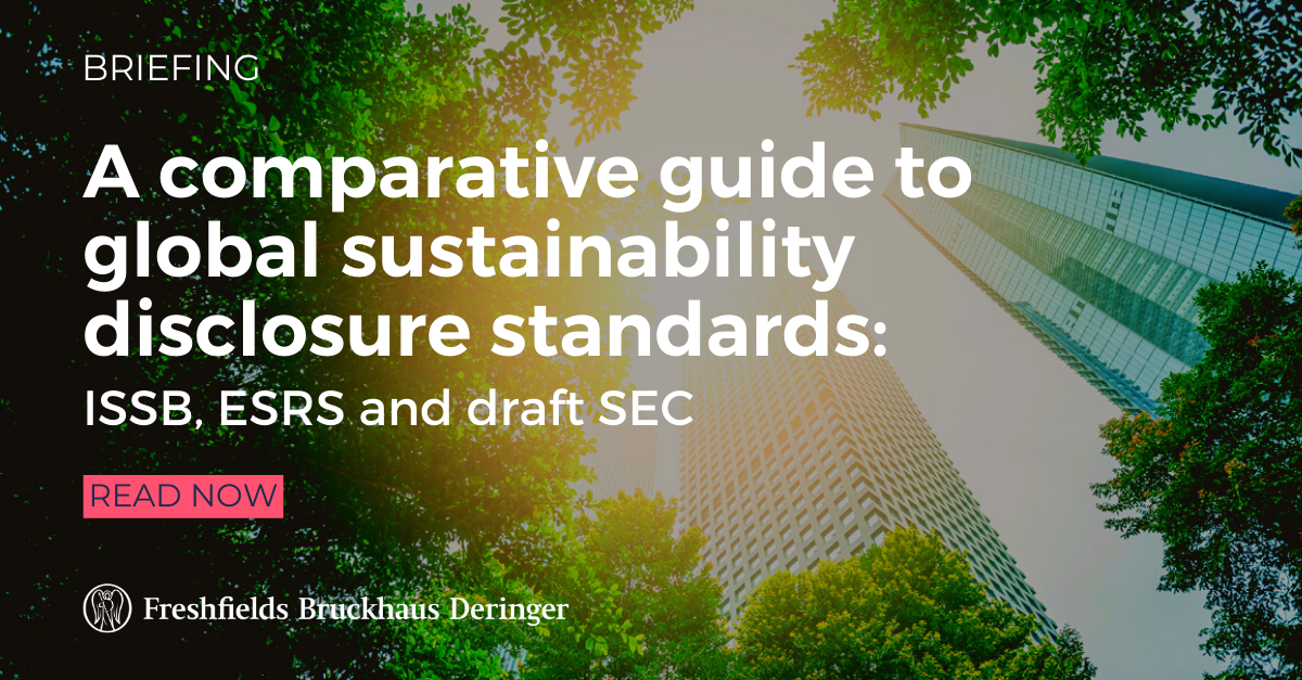 Guide To Global Sustainability Reporting Standards | Freshfields ...